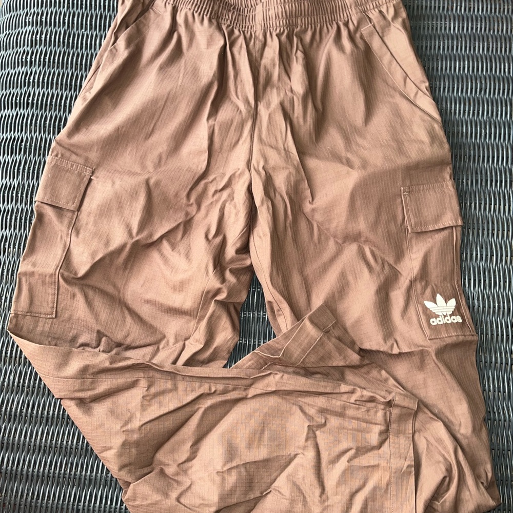 Adidas Tan Cargo Pants with Logo